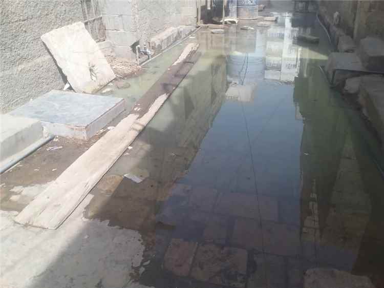 حي ملقاط بالممدارة يغرق بمياه الصرف الصحي