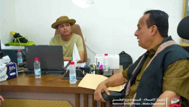 دائرة الإعلام لقوات درع الوطن تستقبل مراسل قناتي العربية والحدث