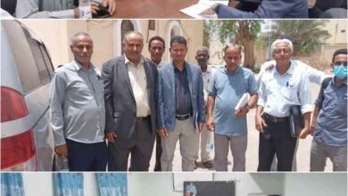 رئيس هيئة مستشفى الرازي أبين يستقبل فريق إدارة الجودة بوزارة الصحة