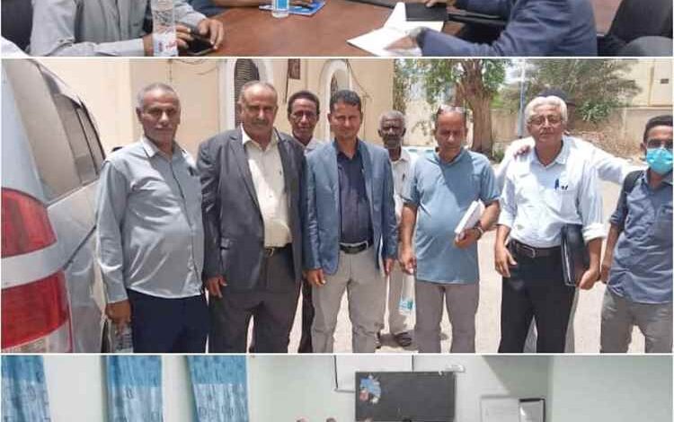 رئيس هيئة مستشفى الرازي أبين يستقبل فريق إدارة الجودة بوزارة الصحة