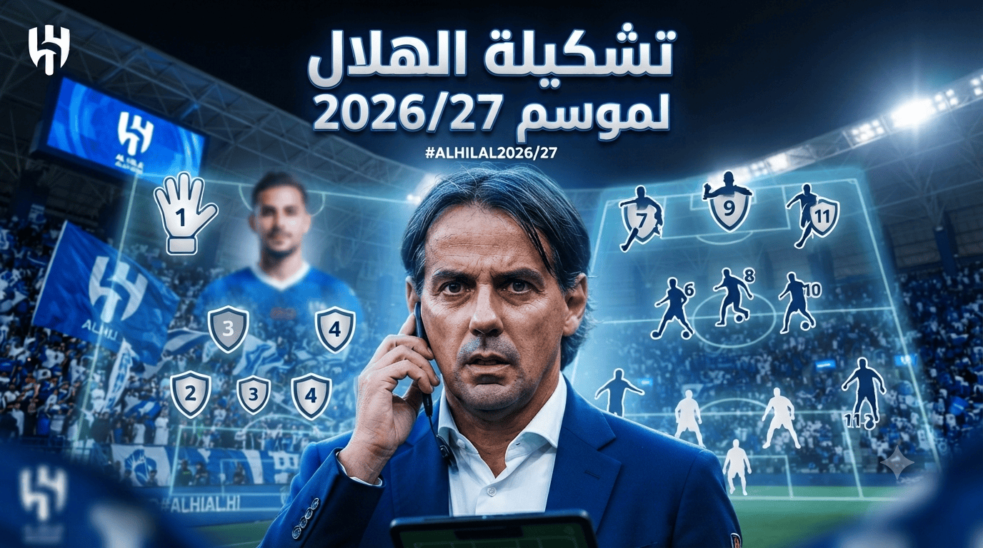 صورة: التشكيلة المتوقعة للهلال لموسم 2026/27
