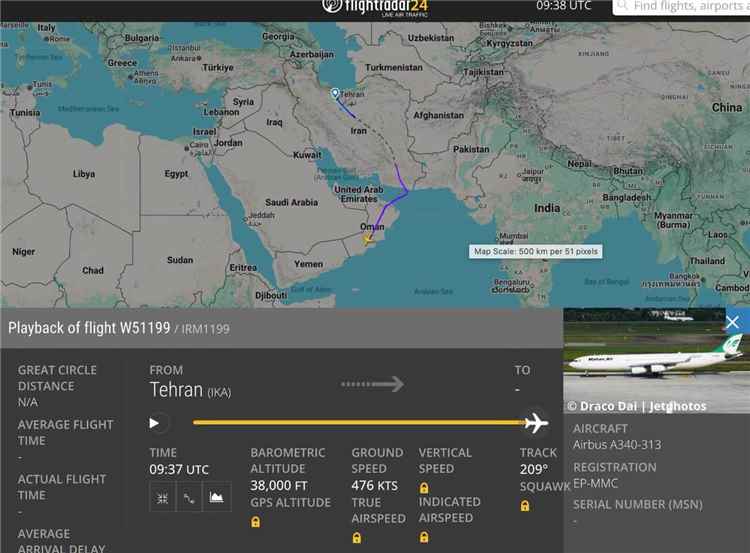 عاجل: الطائرة الإيرانية تغادر طهران باتجاه صنعاء وسط تحذير يمني من اختراق الأجواء