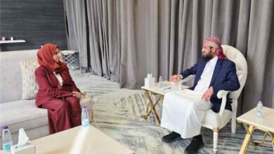 عضو مجلس القيادة "المحرّمي" يستقبل وزيرة الخارجية ويشدد على تعزيز الحضور الدبلوماسي لبلادنا