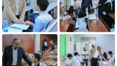 كلية الطب بجامعة عدن تدشن امتحانات الفصل الدراسي الثاني