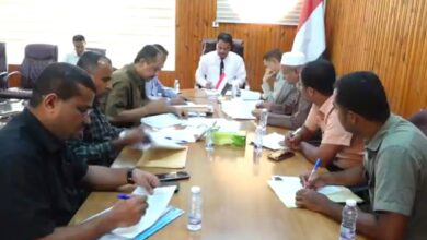 لجنة المناقصات بوادي حضرموت تحيل مشاريع تعليمية للجنة الفنية وتُرسي مشروع المجمع الحكومي بحورة ووادي العين