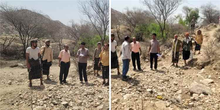 لحج.. فريق هندسي يجري دراسات أولية لطريق الفرشة – حبيل السبت بطور الباحة