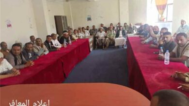لقاء بالمعافر لتعزيز الاصطفاف الوطني ودعم قرارات القيادة السياسية