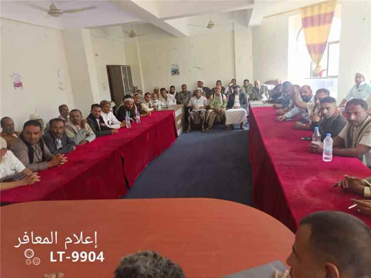 لقاء بالمعافر لتعزيز الاصطفاف الوطني ودعم قرارات القيادة السياسية