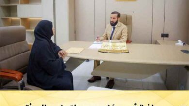 محافظ أبين يؤكد دعمه لتمكين المرأة خلال لقائه رئيسة اللجنة الوطنية للمرأة