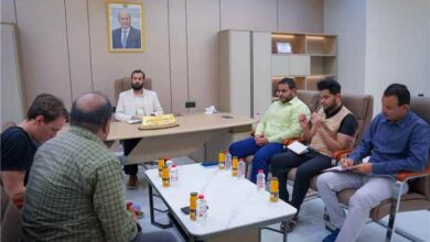 محافظ أبين يلتقي المدير الإقليمي لمنظمة إنترسوس ويشيد بتدخلاتها الإنسانية في المحافظة