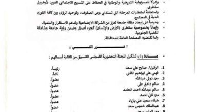 محافظ أرخبيل سقطرى يصدر قرارًا بتشكيل اللجنة التحضيرية لمجلس التنسيق والتوافق السقطري