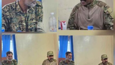 مدير أمن الشحر وقائد لواء الضبة يبحثان تعزيز التنسيق الأمني والعسكري للحفاظ على الأمن والاستقرار