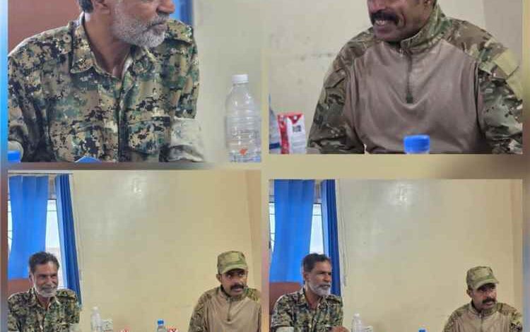 مدير أمن الشحر وقائد لواء الضبة يبحثان تعزيز التنسيق الأمني والعسكري للحفاظ على الأمن والاستقرار