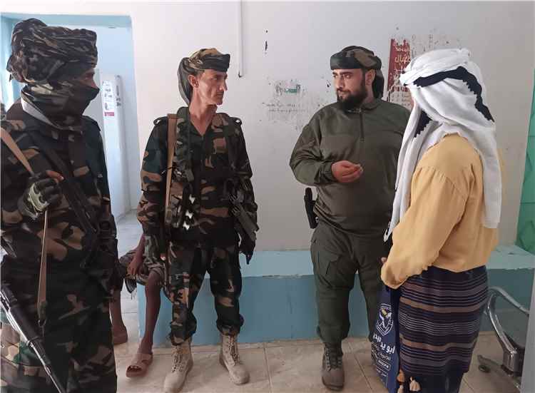 مدير أمن المضاربة والعارة يقوم بزيارة تفقدية لمستشفى الشط الريفي