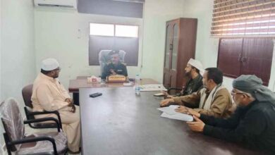 مدير أمن حبان يترأس اجتماعاً للأمناء الشرعيين بالمديرية للوقوف أمام ظاهرة إطلاق النار في الأعراس والمناسبات