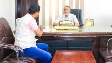 مدير عام بروم ميفع يبحث مع منسق إئتلاف الخير آلية تنفيذ مشروع قياس أثر المشاريع المنفذة بالمديرية