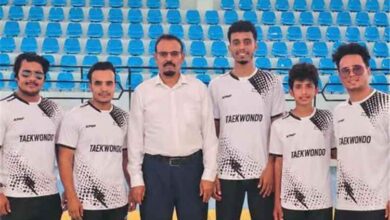 مدير عام شباب ورياضة مأرب يودع بعثة منتخب التايكواندو المتوجهة لعُمان
