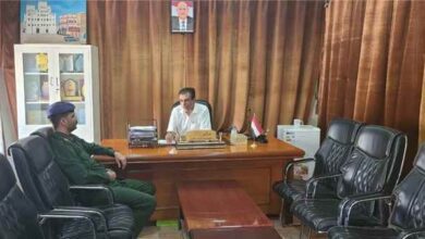 مدير عام مديرية القطن يلتقي مدير الأمن والشرطة بالمديرية لبحث تعزيز الأمن والاستقرار