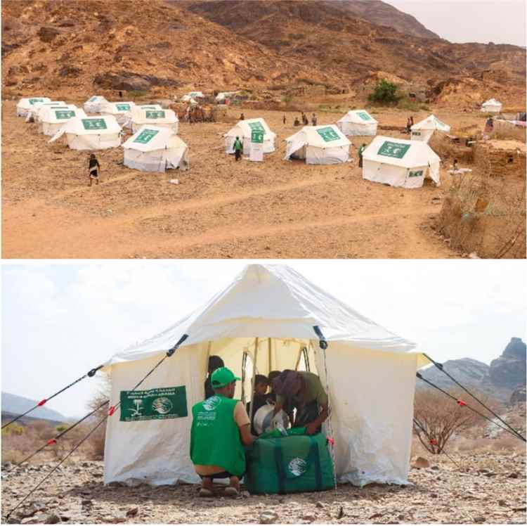 مركز الملك سلمان للإغاثة يدشن توزيع مساعدات إيوائية للمتضررين و النازحين في شبوة
