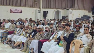 مشايخ ووجهاء محافظة صنعاء يعلنون تأييدهم لقرارات القيادة السياسية واسناد الجيش في المعركة الوطنية