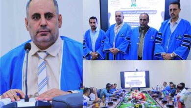 منح الباحث صالح الواقدي درجة الماجستير في المحاسبة عن دراسة تناولت الحوكمة والمحاسبة الإبداعية في البنوك اليمنية بعدن