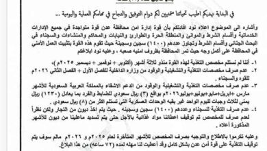 مهلة 72 ساعة.. أمن عدن يحذّر من وقف تغذية القوات والسجناء بسبب انقطاع المخصصات