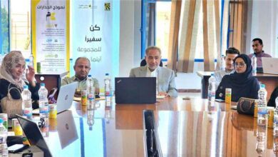 نبيل هائل سعيد يلتقي أعضاء برنامج إنطلاقة و خريجي برنامج SAP للمهتمين الشباب من مختلف محافظات الجمهورية