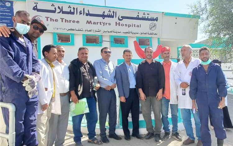 نزول فريق إشرافي لـوزارة الصحة العامة إلى مستشــفى الشهـداء الثلاثـة الشعيب