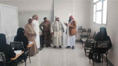 وزير الأوقاف والإرشاد يتفقد سير الامتحانات في المعهد العالي للتوجيه والإرشاد