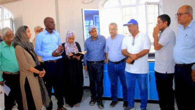 وفد الفاو يتفقد التجهيزات النهائية لقسم الطب البيطري الجديد بكلية ناصر للعلوم الزراعية