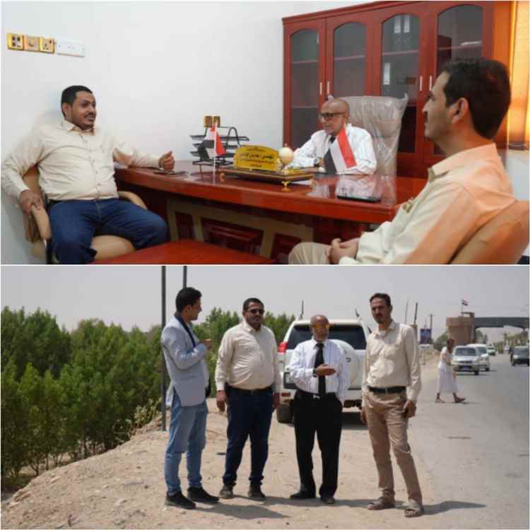 وفد صندوق صيانة الطرق يزور مأرب لتقييم المواقع الأكثر احتياجًا لمشاريع الصيانة