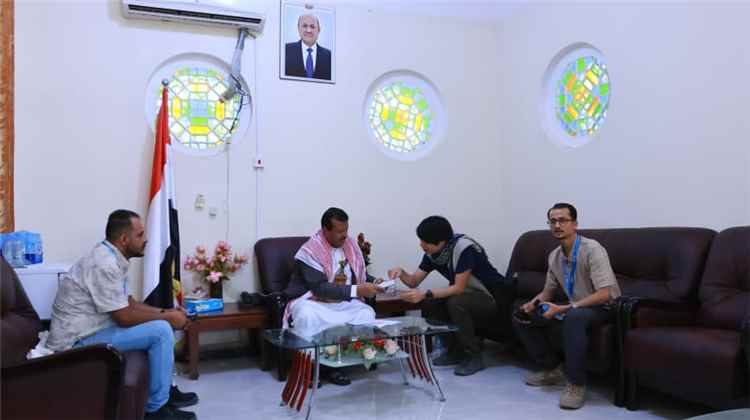 وكيل محافظة مأرب يطّلع على خطط تدخلات منظمة إكسبت اليابانية ومشاريعها المنفذة بالمحافظة