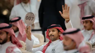 3 صقور تُباع بـ155 ألف ريال في الليلة الثالثة لمزاد الصقور الدولي 2026
