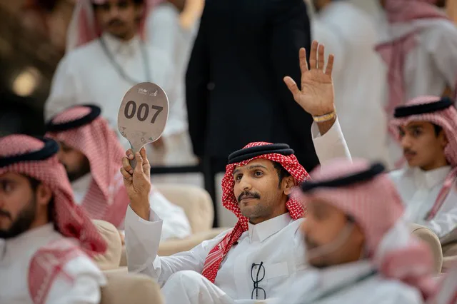 3 صقور تُباع بـ155 ألف ريال في الليلة الثالثة لمزاد الصقور الدولي 2026