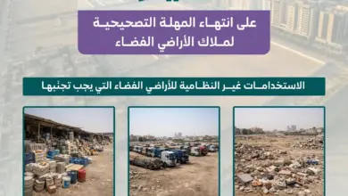 45 يوماً لتصحيح أوضاع الأراضي الفضاء قبل انتهاء المهلة في سبتمبر 2026