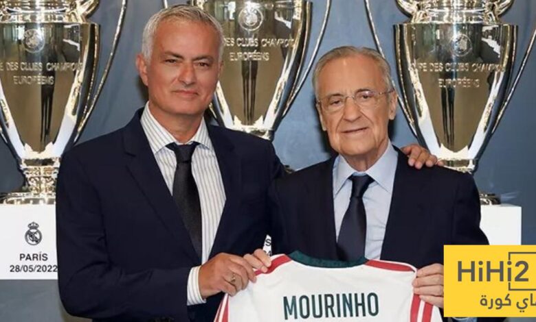 تفاؤل كبير في ريال مدريد بسبب مورينيو