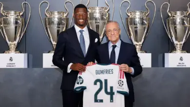 صور : ريال مدريد يقدم لاعبه الهولندي دومفريس