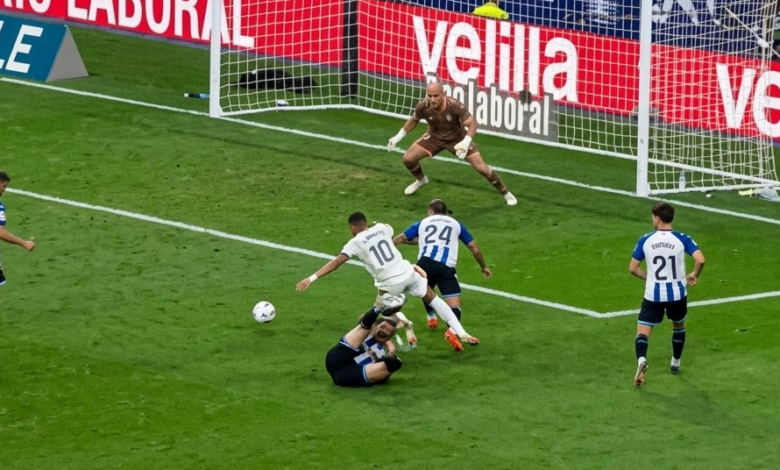 هل ارتكب مبابي خطأ قبل هدف ريال مدريد القاتل أمام إسبانيول؟