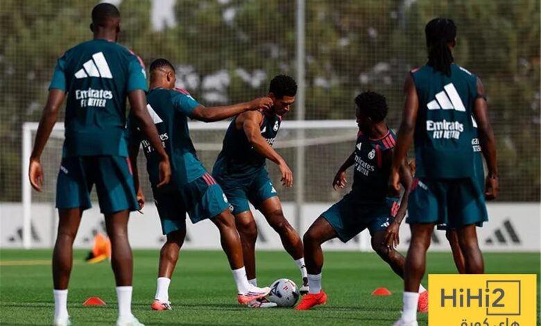 7 غيابات عن تدريبات ريال مدريد قبل مواجهة ملقا
