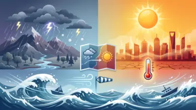أمطار رعدية غزيرة وسيول تضرب 15 مناطق سعودية اليوم