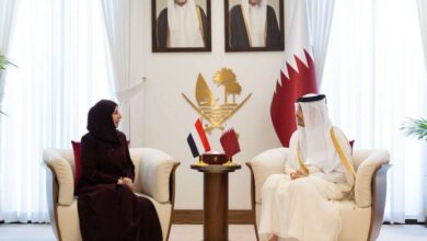 أمير قطر يتلقى رسالة من رئيس مجلس القيادة الرئاسي بشأن العلاقات الثنائية ومستجدات الأوضاع في اليمن والمنطقة