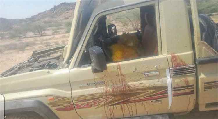 استشهاد جندي وإصابة قائد أمني وثلاثة من مرافقيه في هجوم مسلح بأبين