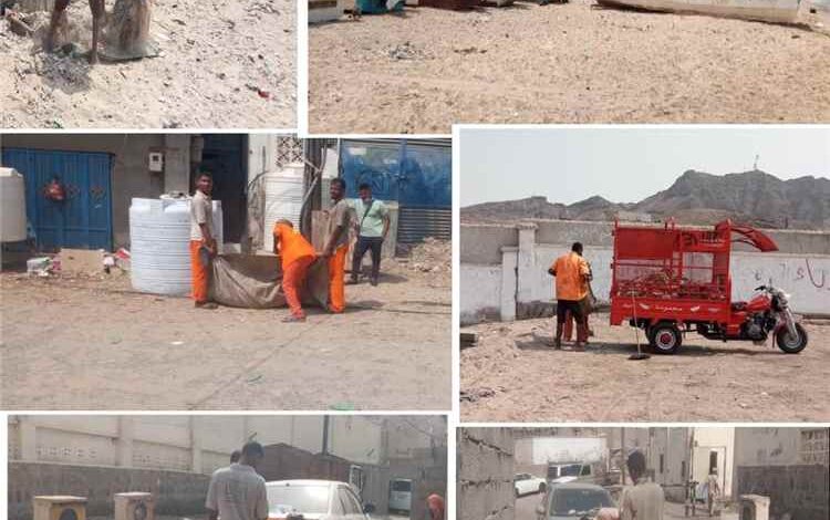 استمرار حملات النظافة في شوارع وأحياء مديرية التواهي