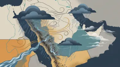 الأرصاد تحذّر من أمطار غزيرة وسيول تطال 10 مناطق سعودية