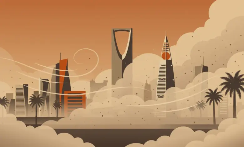 "الأرصاد" يحذّر من أتربة مثارة ورياح نشطة تضرب الرياض ومحافظاتها غداً