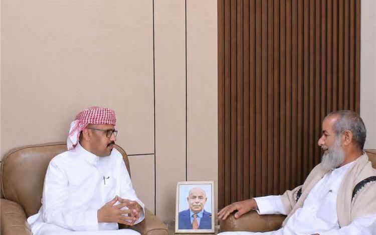 التميمي مدير عام مصلحة شؤون القبائل يلتقي مدير عام مديرية زمخ ومنوخ