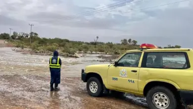 الدفاع المدني يحذّر من السيول والأودية مع استمرار الأمطار الرعدية حتى الجمعة