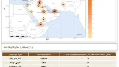 السعودية تتصدر الإقليم بـ20 ساعة غبارية من أصل 77 ساعة خلال يوم واحد