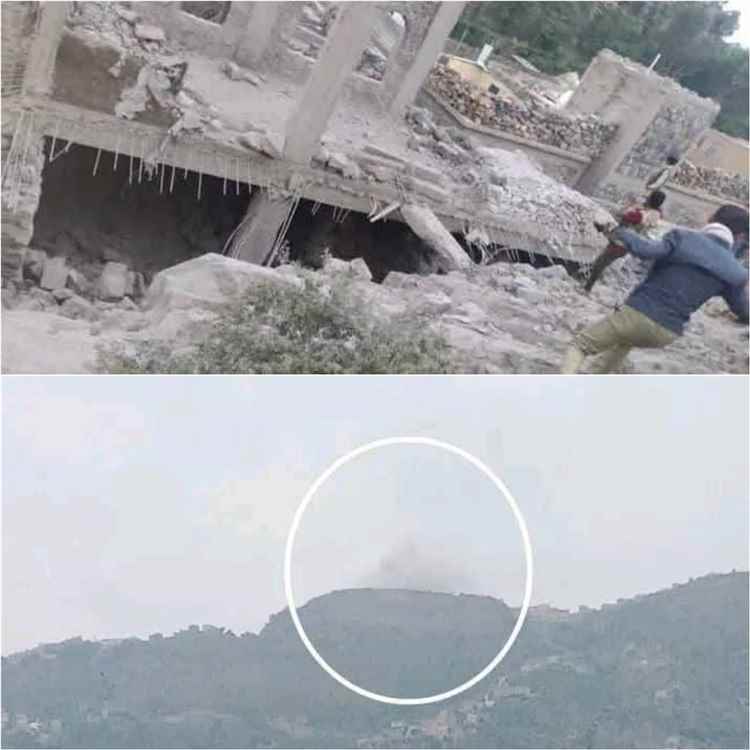السلطة المحلية بمقبنة تدين استهداف الحوثيين منزلًا مدنيًا بصاروخ باليستي في تعز