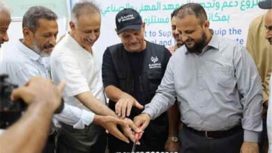 اليزيدي والجاوي يفتتحوا قسم الخياطة بالمعهد المهني بالمنصورة